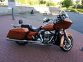 Orange Harley-Davidson Road Glide parked in Prague, Czech Republic (2021)