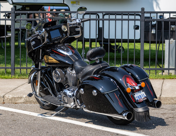 Black Indian Chieftain at Hogs for Hospice, Leamington, Ontario 2025