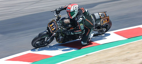 Cory West (#13) at Laguna Seca, photo by Brian J. Nelson