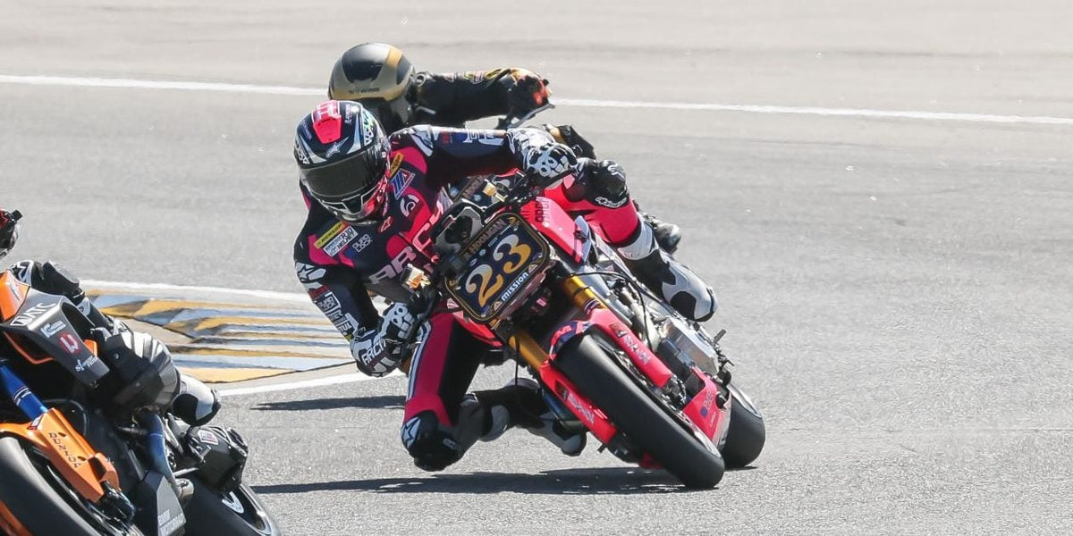 Corey Alexander aboard the ARCH Motorcycle Racing entry during MotoAmerica Mission Super Hooligan qualifying at Ridge Motorsports Park, photo by Brian J. Nelson