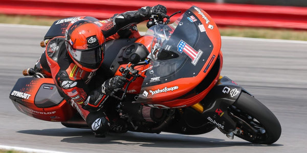 Kyle Wyman #1 Harley-Davidson x Dynojet Factory Racing bagger leading practice at Circuit of The Americas, COTA 2026