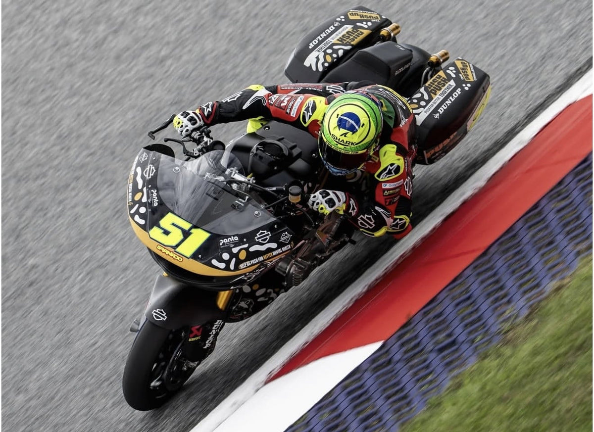 Eric Granado #51 aboard his Joe Rascal Racing Harley-Davidson at Red Bull Ring in Austria, FIM Bagger World Cup FP2