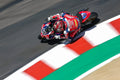 Hayden Gillim on his race bagger at speed on track during a MotoAmerica King of the Baggers round