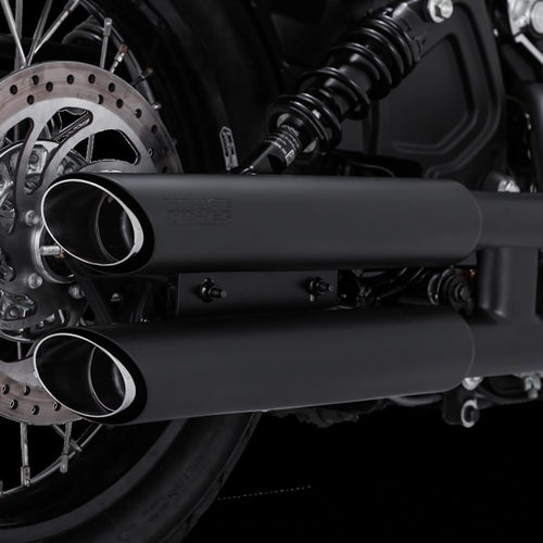 Vance and Hines Twin Slash Slip-Ons — 2015-2020 Harley-Davidson Scout Twin