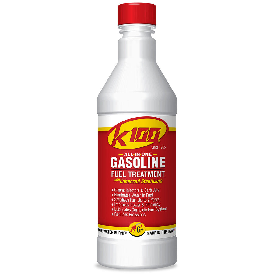 K100 Gasoline Treatment - W/Revitalizer Stabilizer/Octane Booster