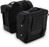 Burly Brand Throwover Saddlebags - Black Harley & Indian V-Twin