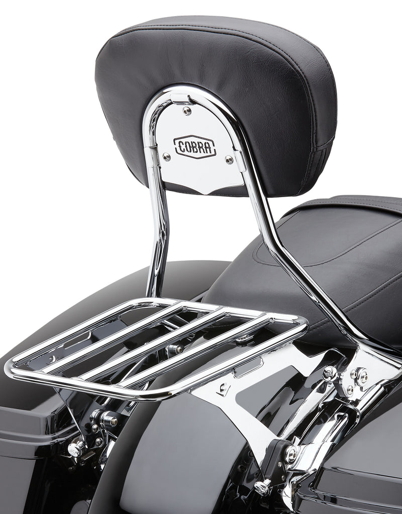Cobra Detach backrest short - Tall Chorme FLH/FLT 2009-2025