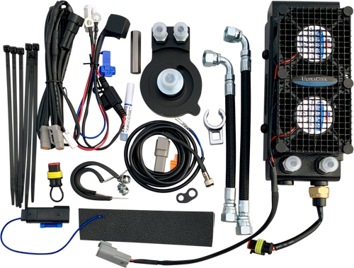 Ultracool M8 Chopped Oil Cooler - Touring `2017-2023 (chopped Guard)
