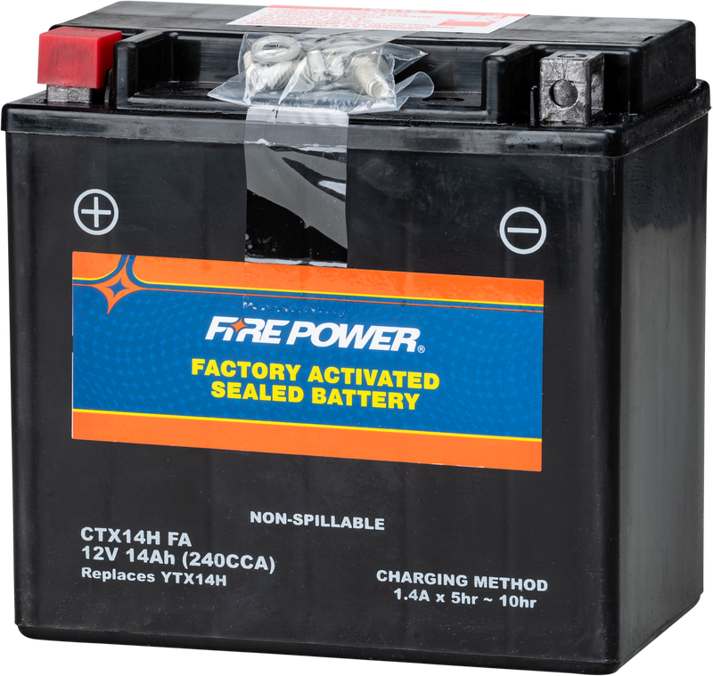 Fire Power Factory Activated Sealed Battery - Ctx14h Sealed Factory Activated