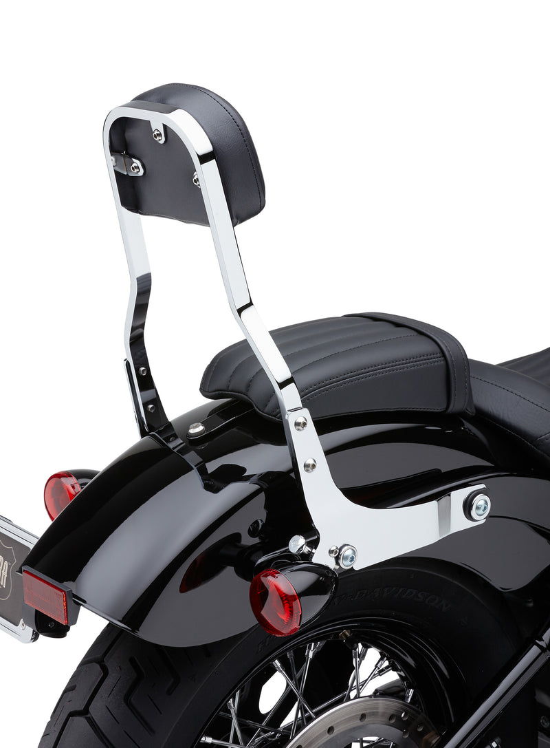 Cobra Square Sissy Bar - Chrome Flst/C/N/S/SC 2000-2017