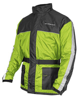 Nelson-Rigg Solo Storm Hi-Vis Yellow/Black Large Waterproof Jacket - Harley & Indian V-Twin