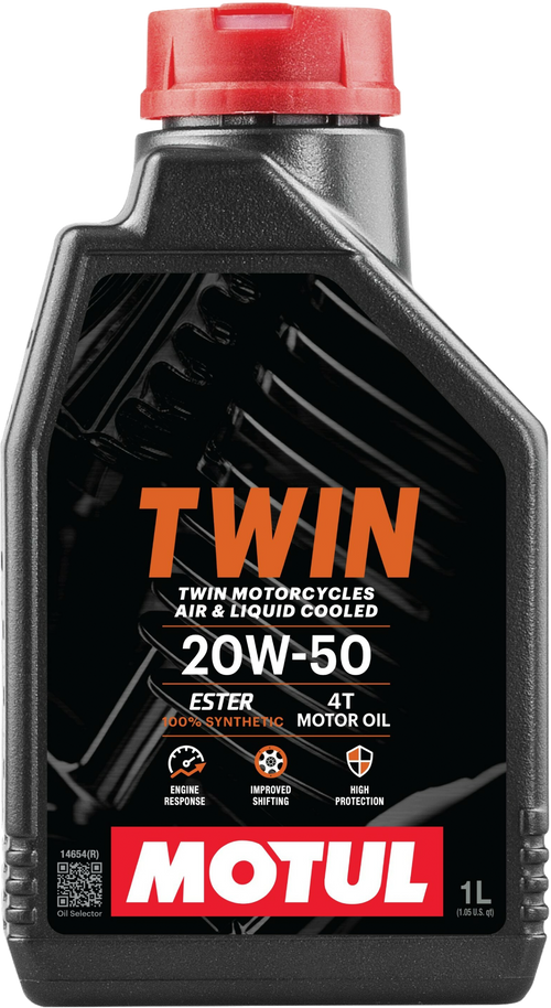 Motul Twin Synethic Oil - 100% SYN OIL 20w50 1qt