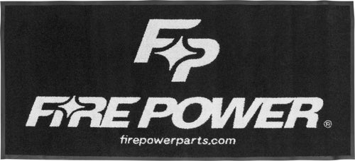 Fire Power Floor Rug - Black/White 73
