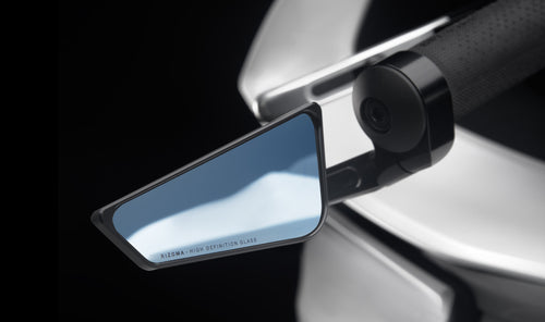 Rizoma Cut Edge Bar End Mirror - Universal Right Black EA
