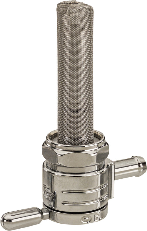 Golan Petcock - Straight Chrome 5/16 Hose