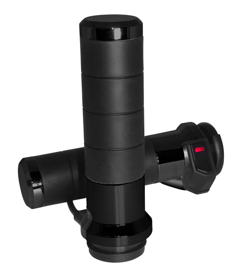 Koso Titan-X Heated Grips - Black Cable Throttle