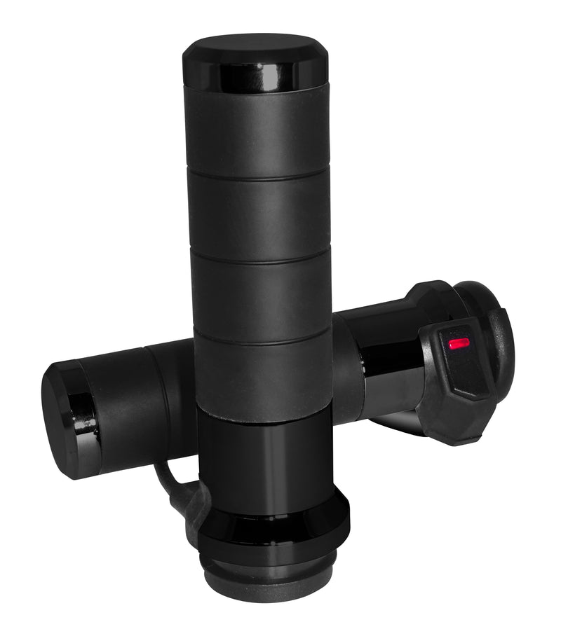 Koso Titan-X Heated Grips - Black Cable Throttle