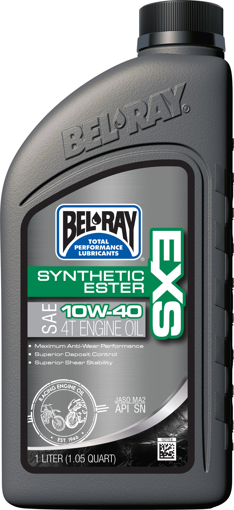 Bel-Ray EXS Full Synthetic Ester 4T Engine Oil - SYN Ester OIL 10w40 1lt (12/Ca…