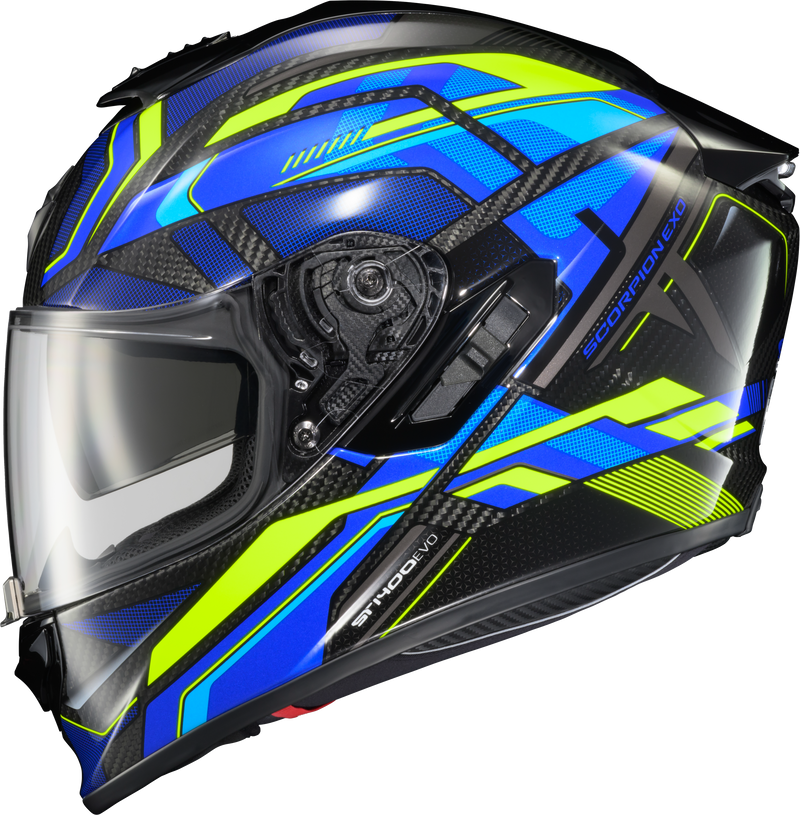 Scorpion EXO EXO-ST1400 EVO Carbon Helmet - HEX Gloss Blue 2x