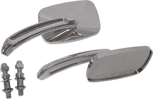 Harddrive Rectangle Custom Die Cast Mirror - Chrome