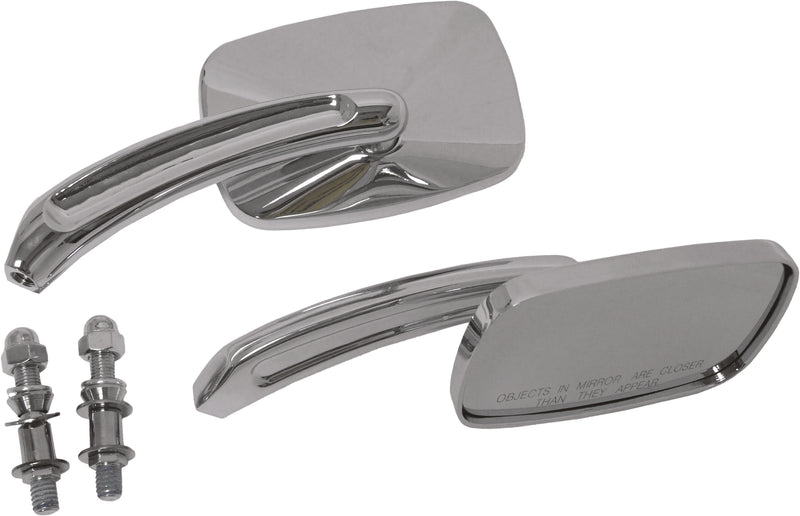 Harddrive Rectangle Custom Die Cast Mirror - Chrome