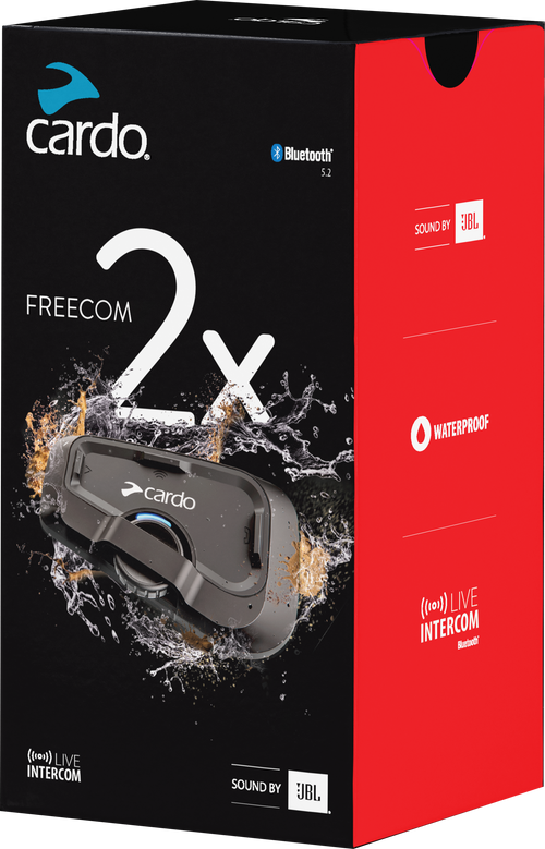 Cardo Freecom Bluetooth Headset - 2x Bluetooth Headset Single