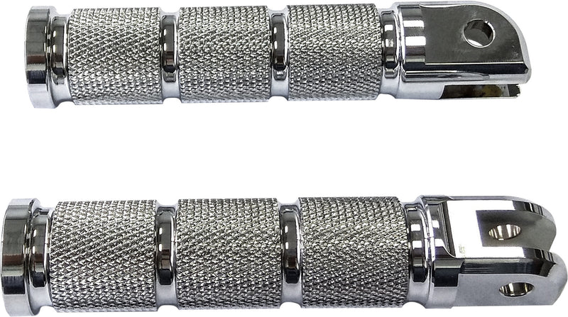 Harddrive Retro Footpegs - Chrome M8 Softail