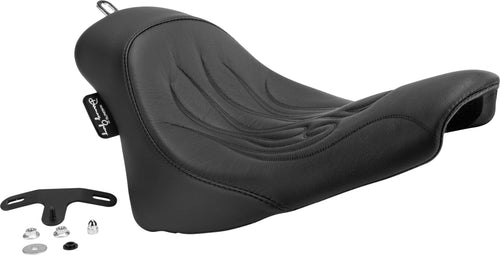 Danny Gray Standard Softail Buttcrack Solo Seat - Flame Flst/C 2008-2017