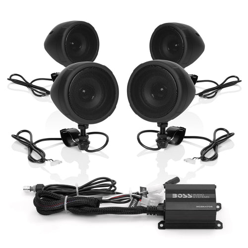 Boss Audio MC470 1000W Bluetooth Handlebar Speaker System - Harley & Indian V-Twin