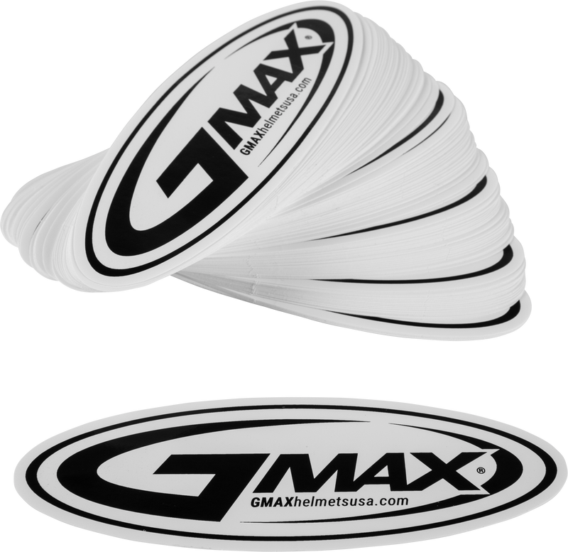 GMAX Sticker Gmax Helmets - Logo Black/White 5