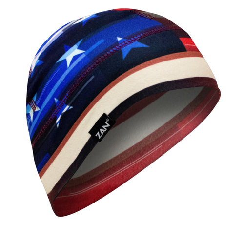 Zan Sportflex Helmet Liner/Beanie - Distressed Flag