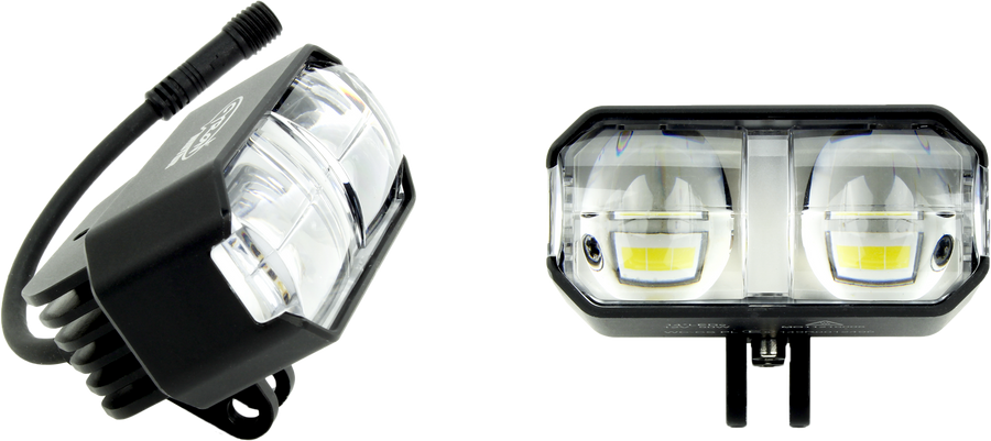 Cyron Aux Driving Lights - KIT 1.25" BAR Mnt. White/Amber PR