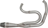Sawicki 2-into-1 Shorty Exhaust - Brushed Stainless Steel Harley & Indian V-Twin