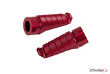 PUIG Hi-Tech Racing Red Adjustable Footpegs - Harley & Indian V-Twin