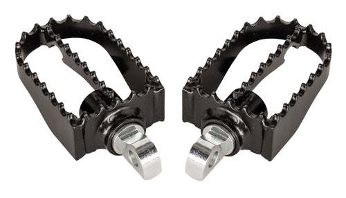 Burly Brand MX Style Mini Foot Pegs - Footpegs Black