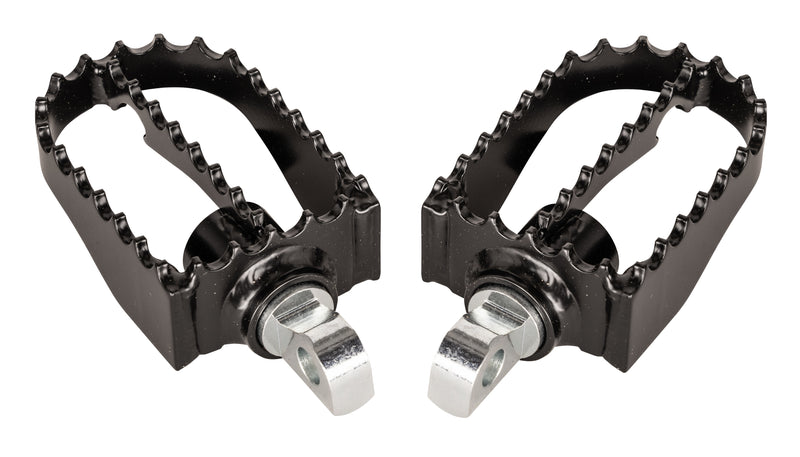Burly Brand MX Style Mini Foot Pegs - Footpegs Black