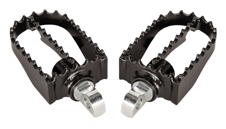 Burly Brand MX Style Mini Foot Pegs - Footpegs Black