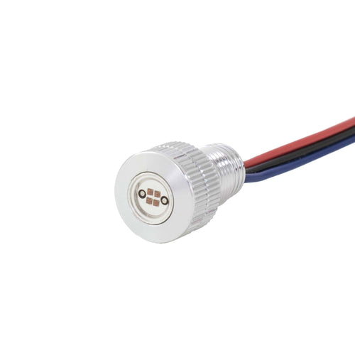 Baggernation Lightning Bolts LED Lights - Whte/Amber LED Silver