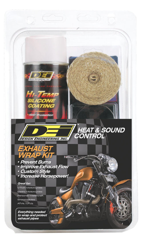 DEI Exhaust Wrap Kit - Pipe Wrap KIT TAN Wrap W/White Coating