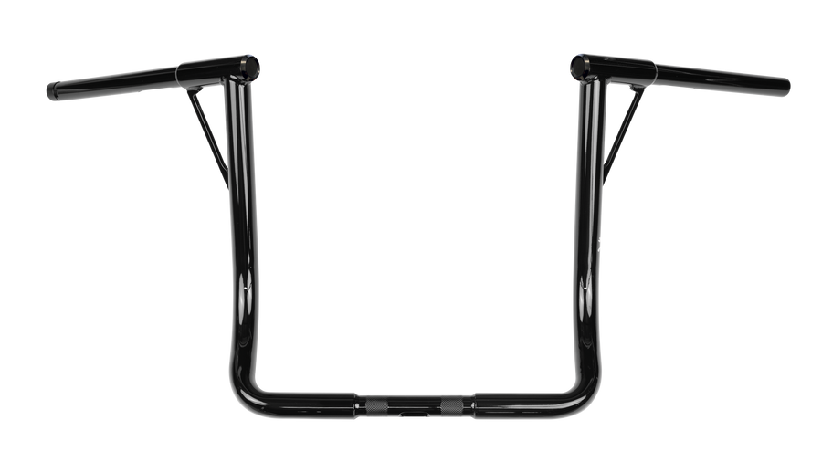Burly Brand Louie-Bagger Handlebars - 16"bar 1.25" TBW Black