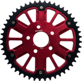 Supersprox Stealth 51T Rear Sprockets - Sprocket RED Alum CAR BLK Steel Teeth