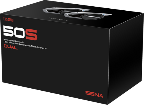 SENA 50S HD Bluetooth Communication System w/ Mesh Intercom - Comm System Sound…