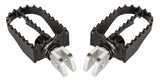 Burly Brand MX Style M8 Footpegs - Rider Footpegs Black