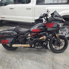 Silber turbo kit installed on a Harley-Davidson M8 Road Glide bagger