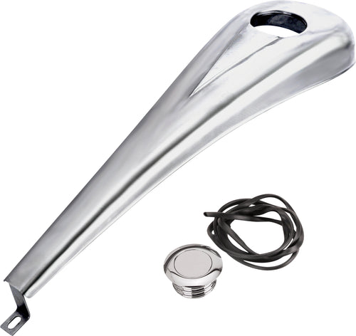 Baggernation Clean & Simple Steel Dash - KIT 6 Gallon Tank RAW `2008-2021 FLH/T