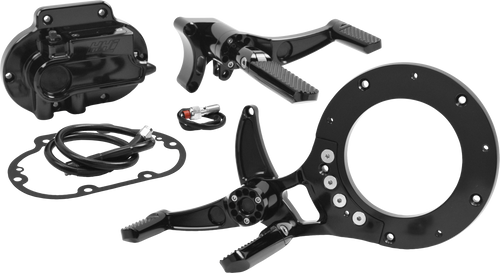 Hawg Halters Inc Dominator Mid-Controls Kit - HYD Clutch Black FLH 2016-2020