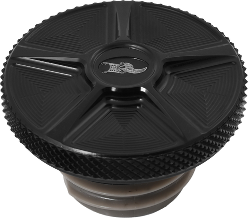 Kens Factory NX LVL Gas Caps - CAP Five Black Rachet Screw RH