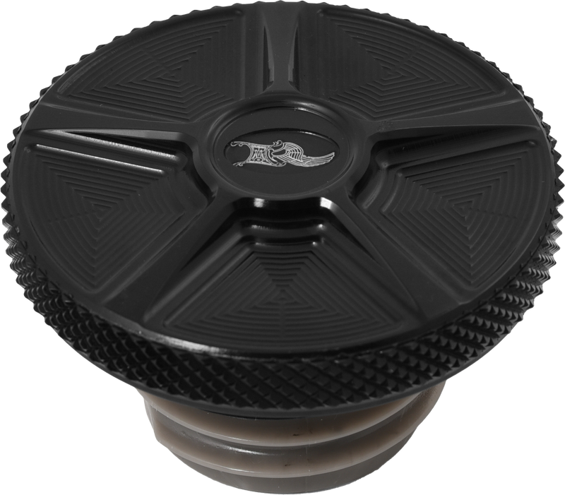 Kens Factory NX LVL Gas Caps - CAP Five Black Rachet Screw RH
