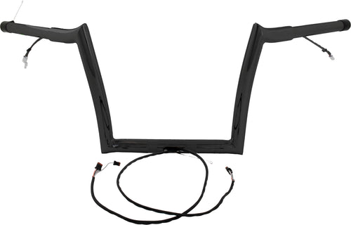 Baggernation Pre-Wired Monkey Bagger Bars - BAR PRE Wired Satin Black `2015-202…