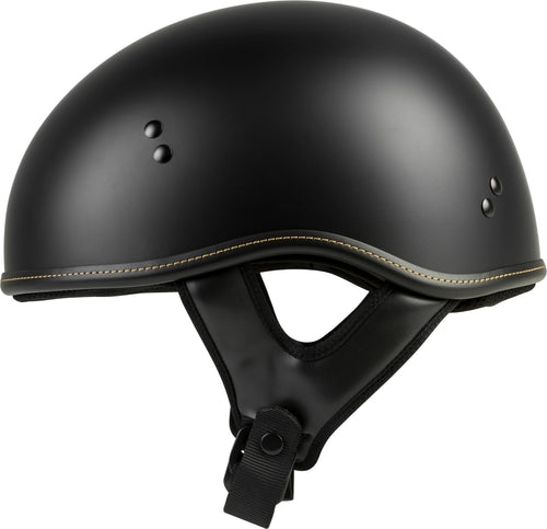 Highway 21 .357 Half Helmet - Solid Half Helmet Matte Black SM